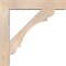 Ekena Millwork Olympic Block Smooth Bracket w/ Offset Brace, Douglas Fir, 7 1/2"W x 40"D x 40"H BKT0806X40X40OLY05SDF - alternate 2